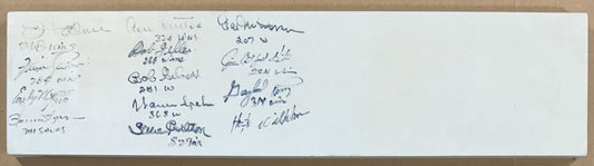 13 HOF Pitchers Signed Authentic Pitching Rubber Wins Saves Auto Don Sutton COA