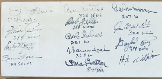 13 HOF Pitchers Signed Authentic Pitching Rubber Wins Saves Auto Don Sutton COA
