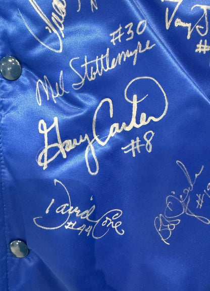 1989 NY Mets Complete Team Signed Auth Starter Jacket Strawberry 29 Auto COA 1/1