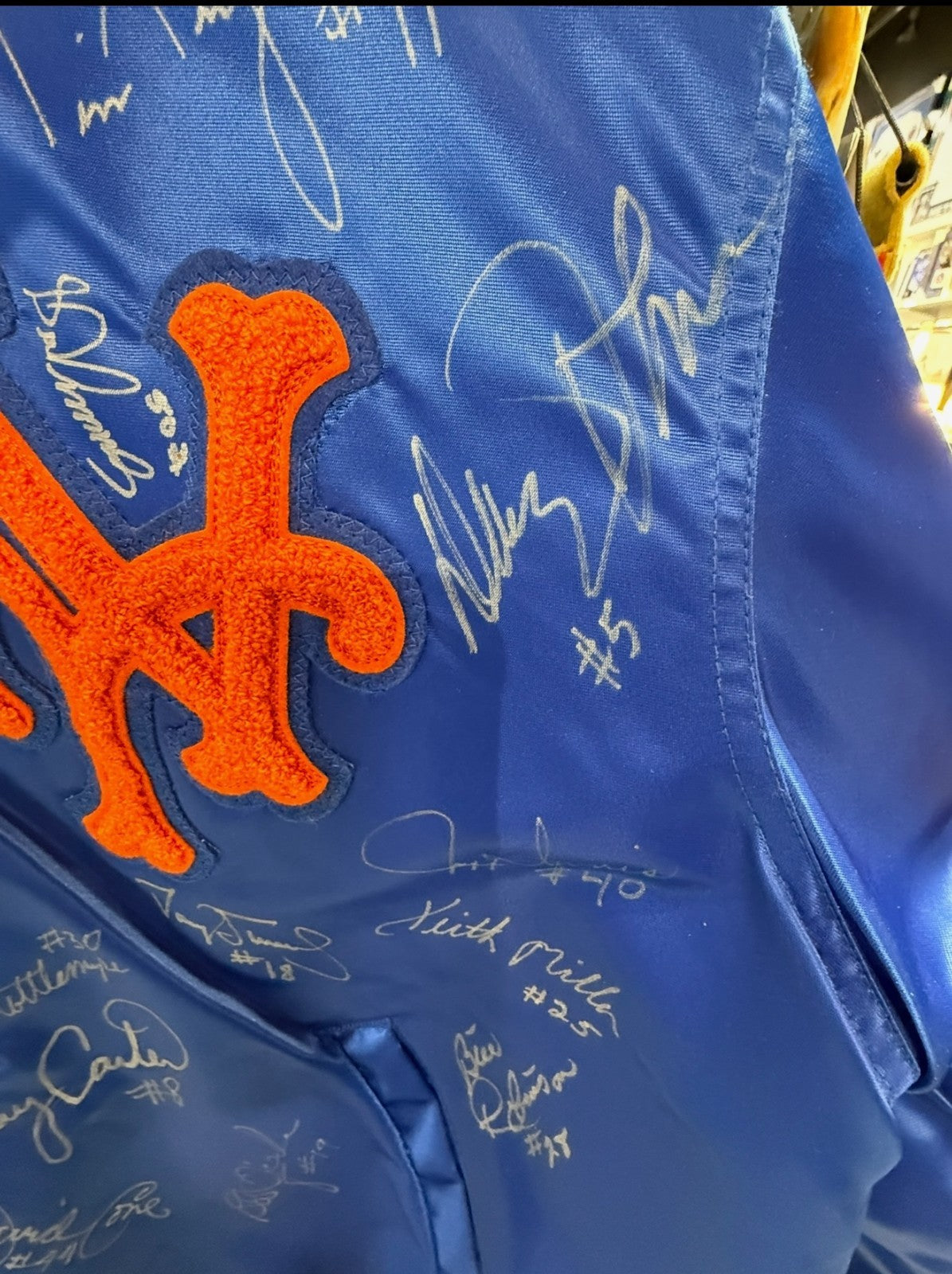 1989 NY Mets Complete Team Signed Auth Starter Jacket Strawberry 29 Auto COA 1/1