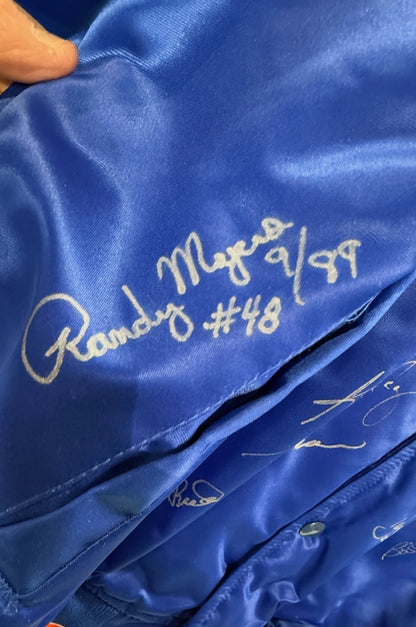 1989 NY Mets Complete Team Signed Auth Starter Jacket Strawberry 29 Auto COA 1/1