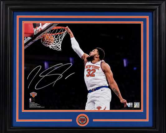 Karl Anthony Towns Signed 16x20 Framed Spotlight Photo NY Knicks Auto Fanatics