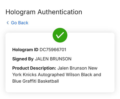 Jalen Brunson Signed Wilson Graffiti Basketball NY Knicks Autograph Fanatics COA