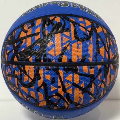 Jalen Brunson Signed Wilson Graffiti Basketball NY Knicks Autograph Fanatics COA