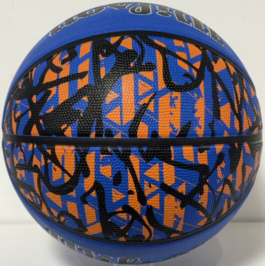 Jalen Brunson Signed Wilson Graffiti Basketball NY Knicks Autograph Fanatics COA