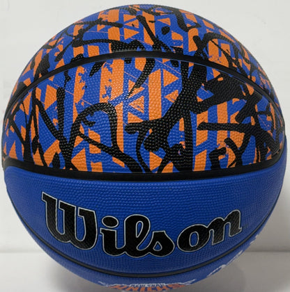 Jalen Brunson Signed Wilson Graffiti Basketball NY Knicks Autograph Fanatics COA