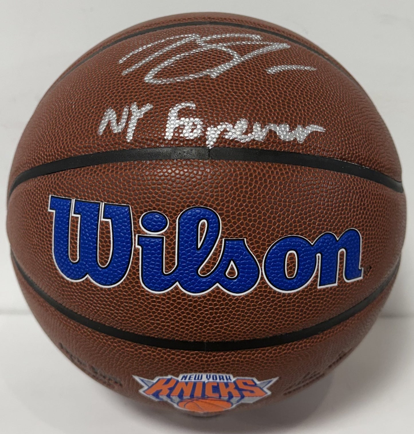 Karl Anthony Towns Signed Wilson Knicks Logo Basketball NY Forever Auto Fanatics