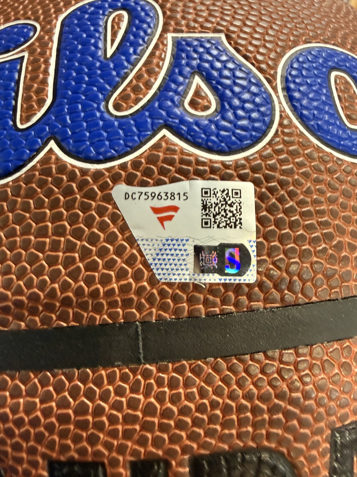 Karl Anthony Towns Signed Wilson Knicks Logo Basketball NY Forever Auto Fanatics