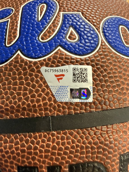 Karl Anthony Towns Signed Wilson Knicks Logo Basketball NY Forever Auto Fanatics