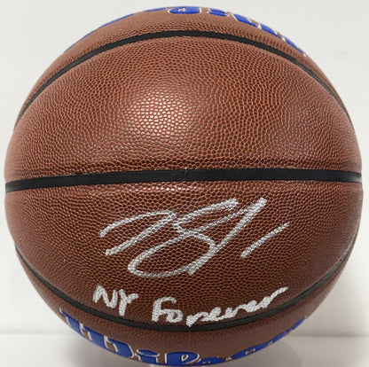 Karl Anthony Towns Signed Wilson Knicks Logo Basketball NY Forever Auto Fanatics
