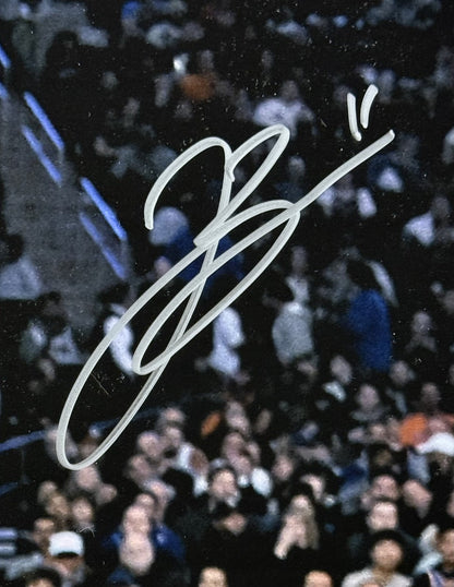 Jalen Brunson Signed 16x20 Framed Photo vs Wemby NY Knicks Finals MVP Fanatics