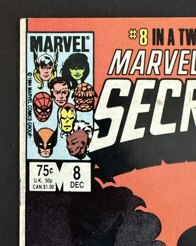 Marvel Super Heroes Secret Wars # 8  - 1984 1st Black Suit Symbiote  Vg