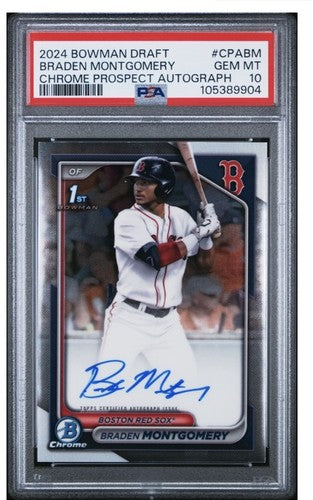 Braden Montgomery 2024 Bowman Draft Psa 10 1st Bowman Auto Gem Mint Rookie Rc