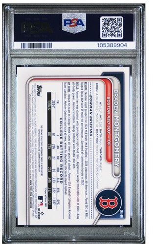 Braden Montgomery 2024 Bowman Draft Psa 10 1st Bowman Auto Gem Mint Rookie Rc