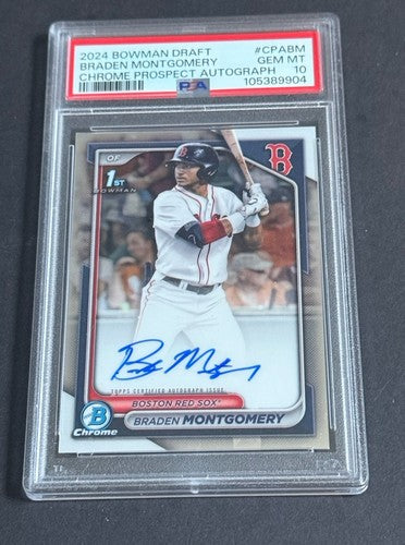 Braden Montgomery 2024 Bowman Draft Psa 10 1st Bowman Auto Gem Mint Rookie Rc