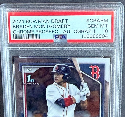 Braden Montgomery 2024 Bowman Draft Psa 10 1st Bowman Auto Gem Mint Rookie Rc