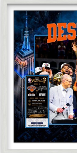 Knicks 2026 Team Photo framed 3d Shadowbox 22x28 Champions Jalen Brunson Kat OG