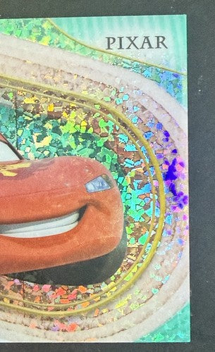 2025 Topps Chrome Disney Pixar Lightning McQueen Aqua Mini Diamond /199 Mint