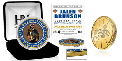 Jalen Brunson NY Knicks 2026 NBA Finals MVP Bronze Coin Highland Mint