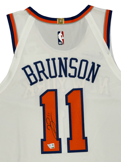 Jalen Brunson Signed Authentic Nike Association Jersey Knicks Auto Fanatics COA
