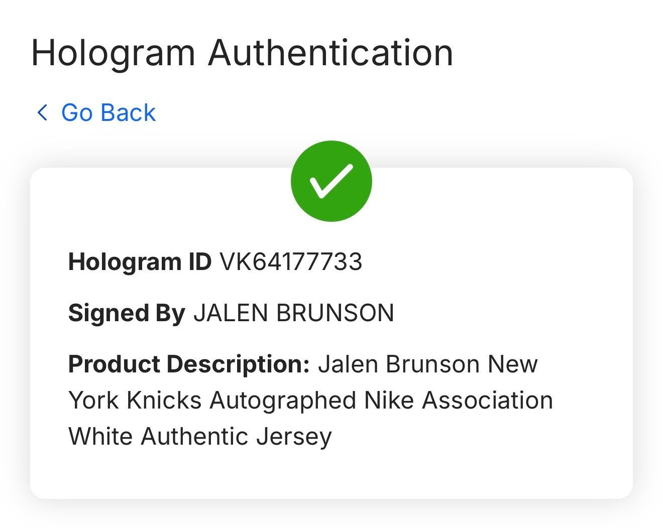 Jalen Brunson Signed Authentic Nike Association Jersey Knicks Auto Fanatics COA