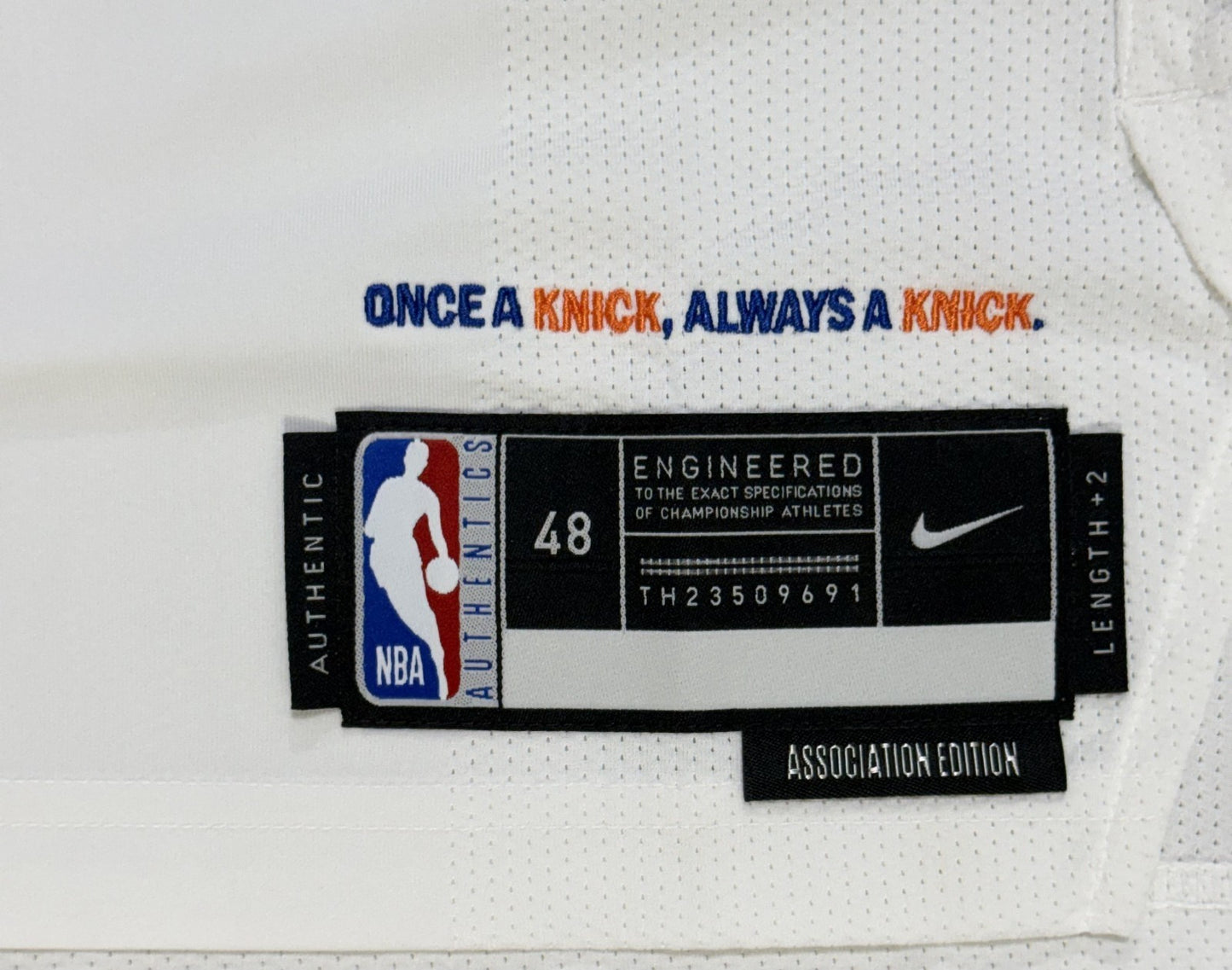 Jalen Brunson Signed Authentic Nike Association Jersey Knicks Auto Fanatics COA