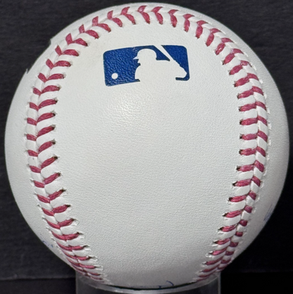 Ben Rice Signed Official Baseball Uncle Ben Iron Horse Stat Auto Steiner Yankees