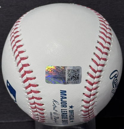 Ben Rice Signed Official MLB Baseball Ben Arroz Auto Steiner COA NY Yankees
