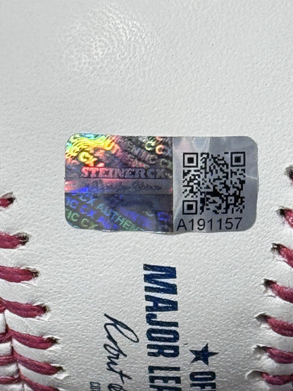 Ben Rice Signed Official MLB Baseball Ben Arroz Auto Steiner COA NY Yankees