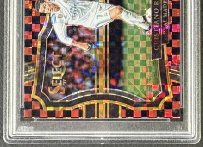 2017 Panini Select Checkerboard Cristiano Ronaldo PSA 9 Mint Real Madrid CF