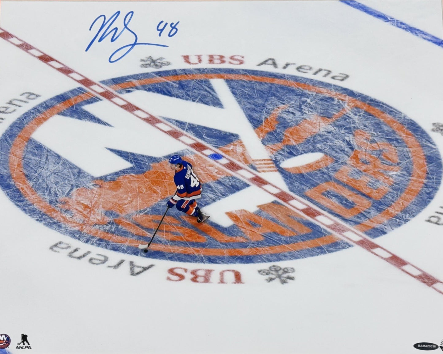 Matthew Schaefer Ny Islanders Signed 16x20 Framed Photo Rookie Auto Uda Coa Roy