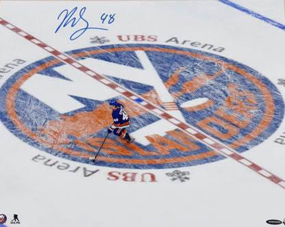 Matthew Schaefer Ny Islanders Signed 16x20 Framed Photo Rookie Auto Uda Coa Roy