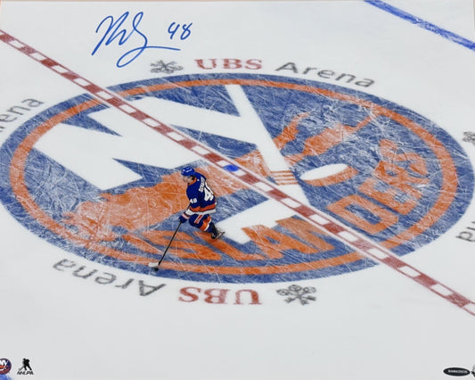 Matthew Schaefer Ny Islanders Signed 16x20 Framed Photo Rookie Auto Uda Coa Roy