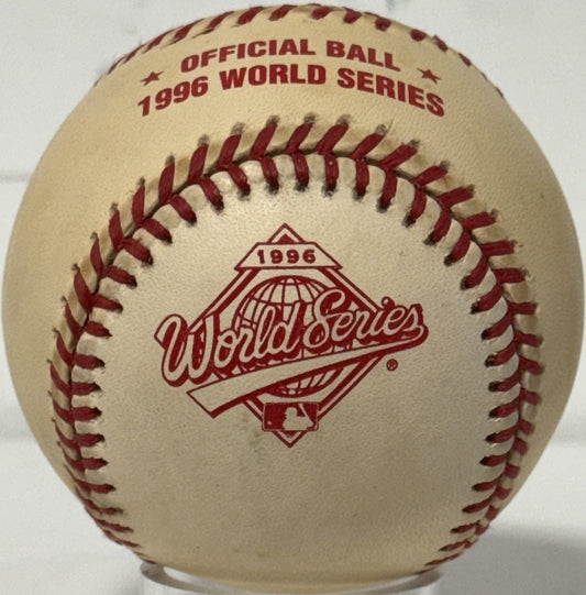 Derek Jeter Signed 1996 Official World Series Baseball HOF NY Yankees Auto COA
