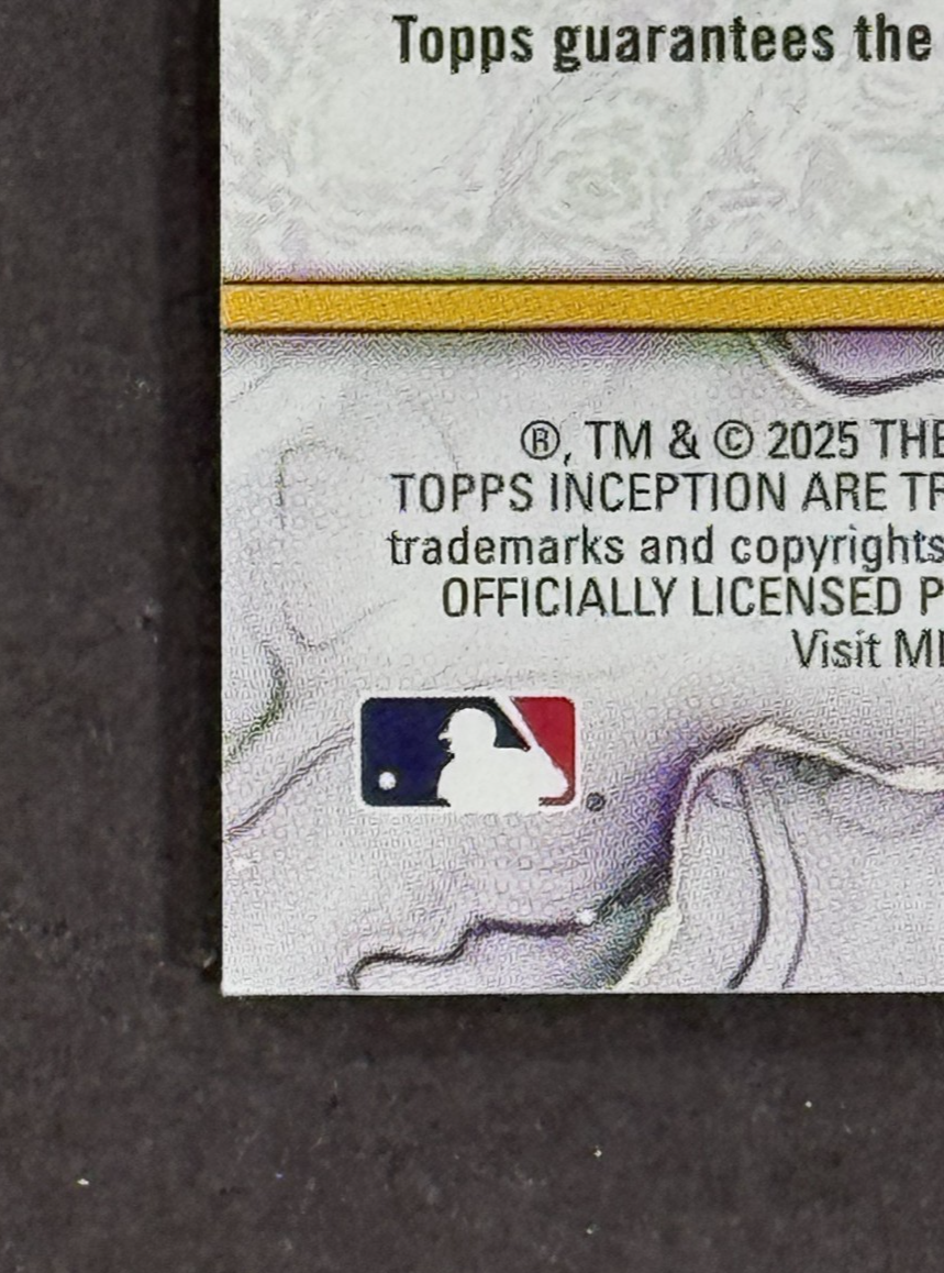 2025 Topps Inception Roki Sasaki Rookie Auto LE  /75 #RESA-RS LA Dodgers RC Mint