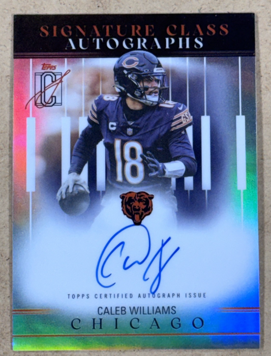 Topps 2025 Signature Class Caleb Williams Auto #SCL-CW Chicago Bears QB Mint