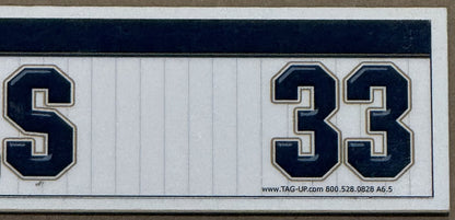 David Wells Signed Yankees Old Timers Day Game Used Locker Nameplate PG Auto COA