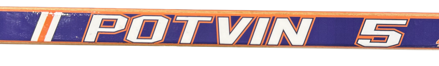 Denis Potvin #5 NY Islanders Career Stat Hockey Stick /250 4x Stanley Cup HOF
