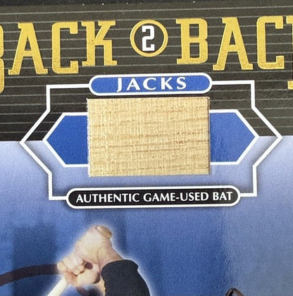2001 Donruss Elite YOGI BERRA Back 2 Back Jacks Game Used Bat Auto 2/100 Yankees