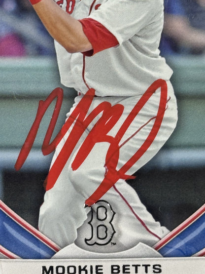 2014 Topps Bowman Mookie Betts Signed RC Auto Grade PSA 10 Gem MT Dodgers Rookie