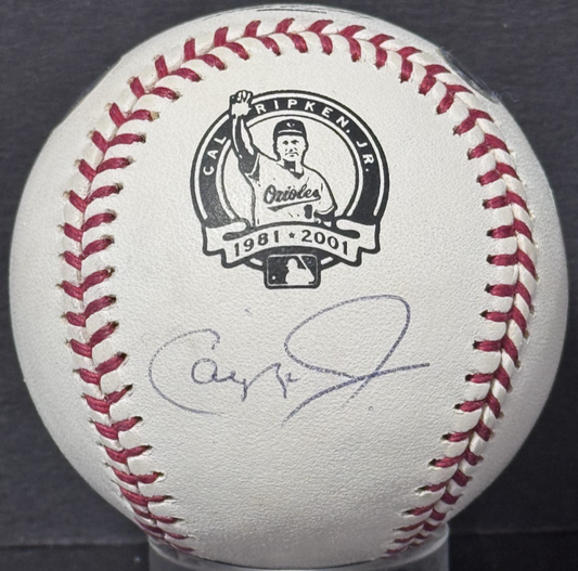 Cal Ripken Jr Signed Commemorative Official MLB Baseball Auto MLB Holo Orioles