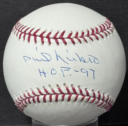 Phil Niekro Signed Official MLB Baseball HOF 97 Auto MLB Holo ATL Braves w/Case