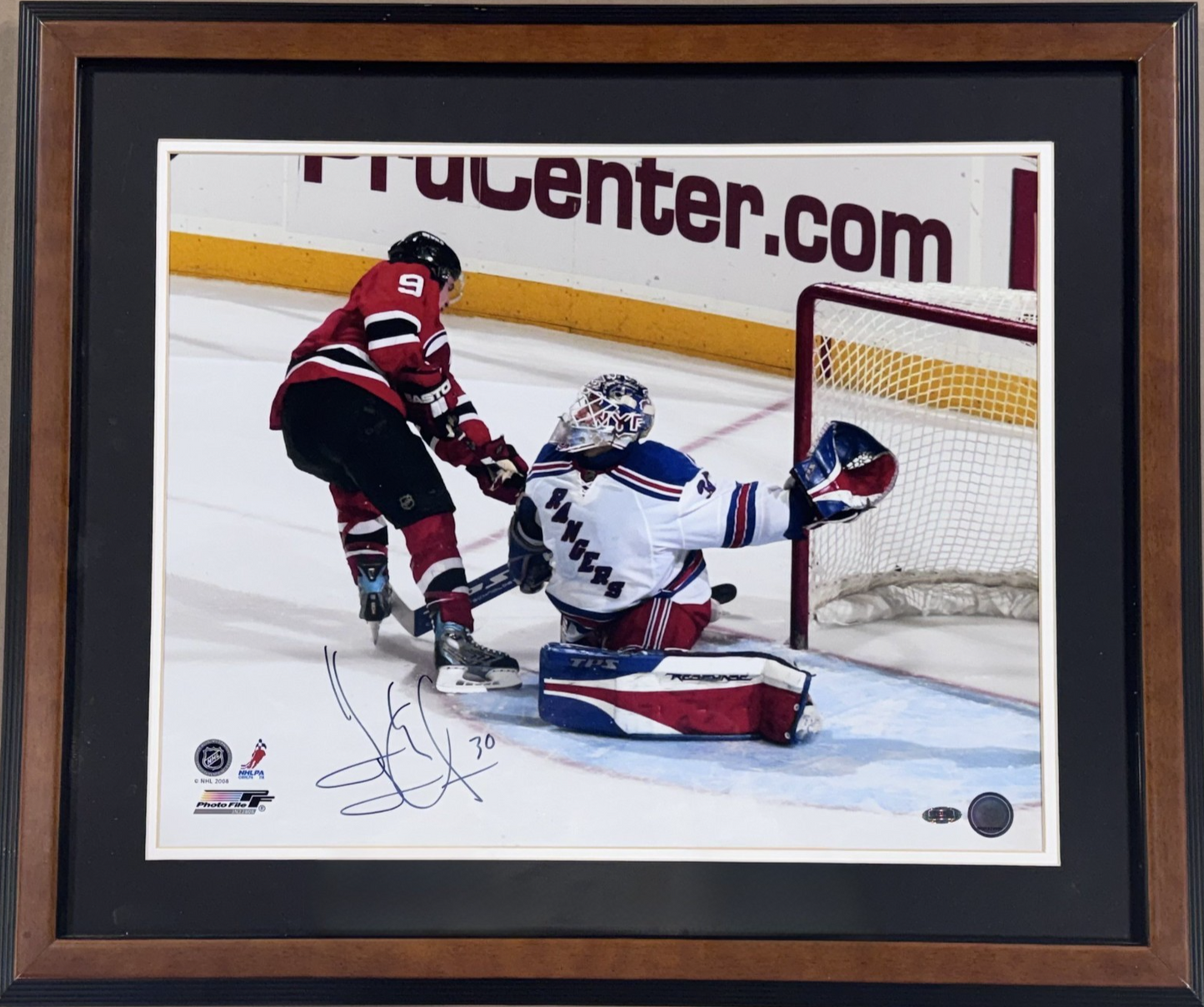 Henrik Lundqvist Signed 16x20 Framed Photo Steiner Holo COA NY Rangers HOF