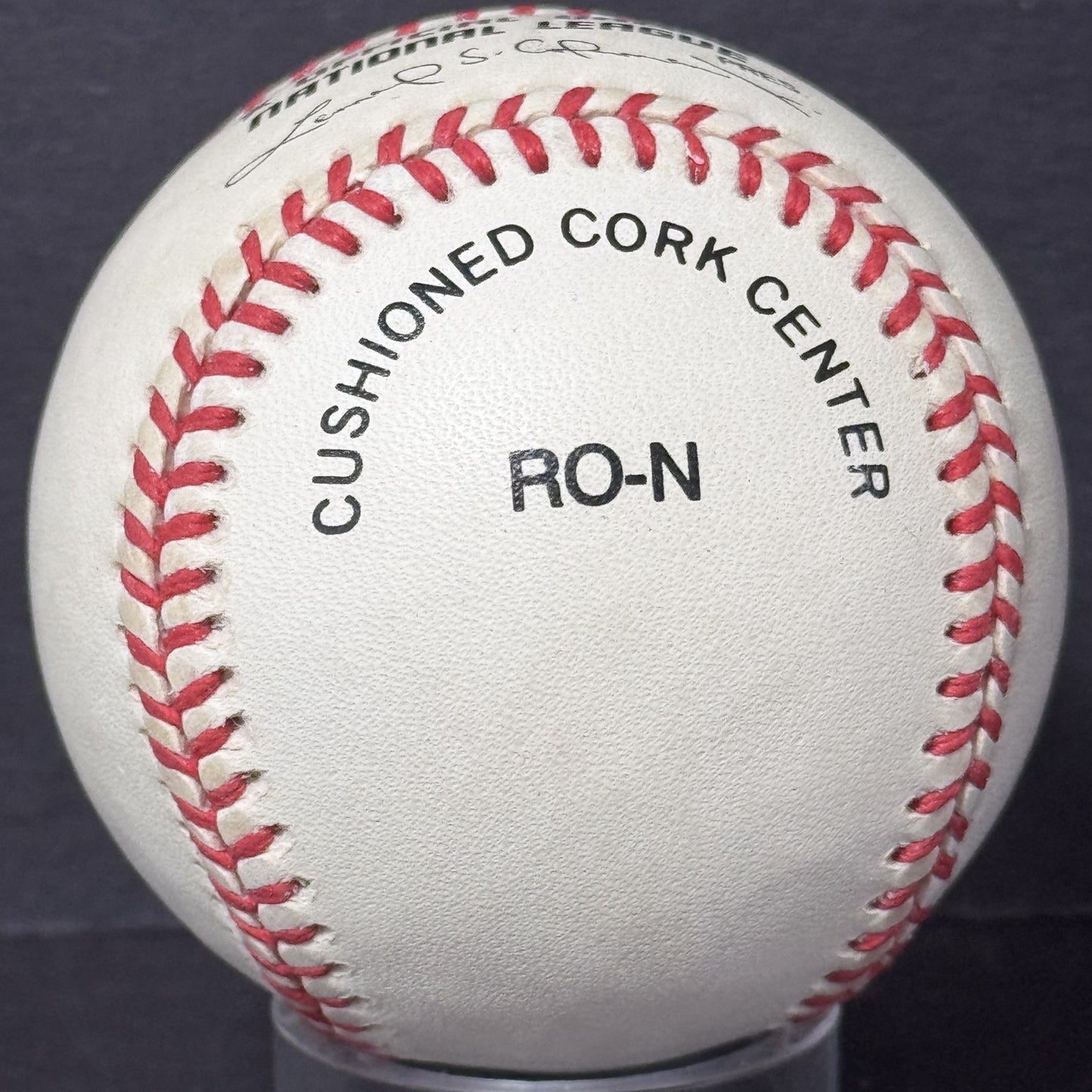 Ernie Banks Signed Official NL (Coleman Jr Pres) Baseball Auto PSA COA Cubs HOF