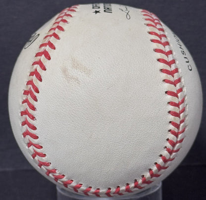 Ernie Banks Signed Official NL (Coleman Jr Pres) Baseball Auto PSA COA Cubs HOF