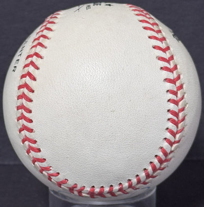 Ernie Banks Signed Official NL (Coleman Jr Pres) Baseball Auto PSA COA Cubs HOF