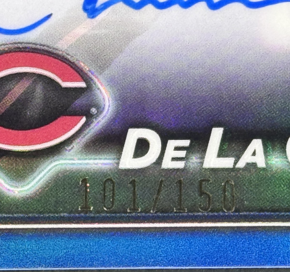 2024 Topps Chrome Elly De La Cruz Blue Auto /150 RC #RA-EDLC Reds Rookie Mint