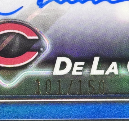 2024 Topps Chrome Elly De La Cruz Blue Auto /150 RC #RA-EDLC Reds Rookie Mint