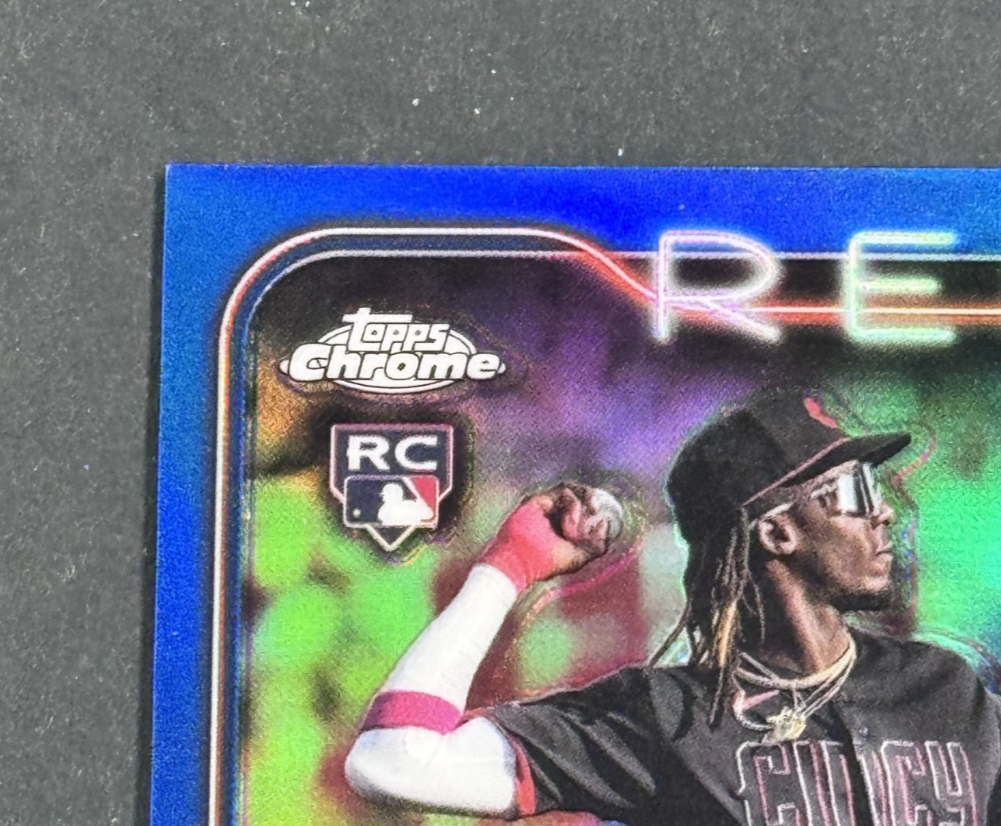 2024 Topps Chrome Elly De La Cruz Blue Auto /150 RC #RA-EDLC Reds Rookie Mint