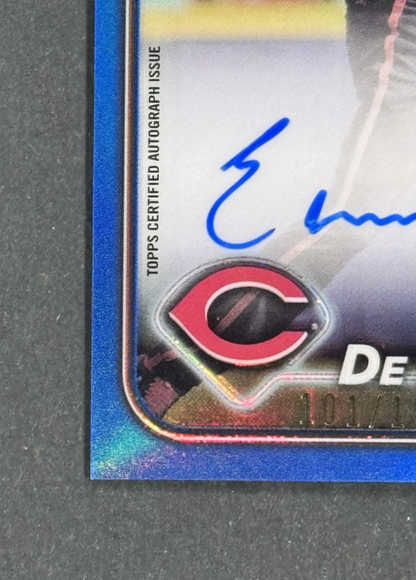 2024 Topps Chrome Elly De La Cruz Blue Auto /150 RC #RA-EDLC Reds Rookie Mint
